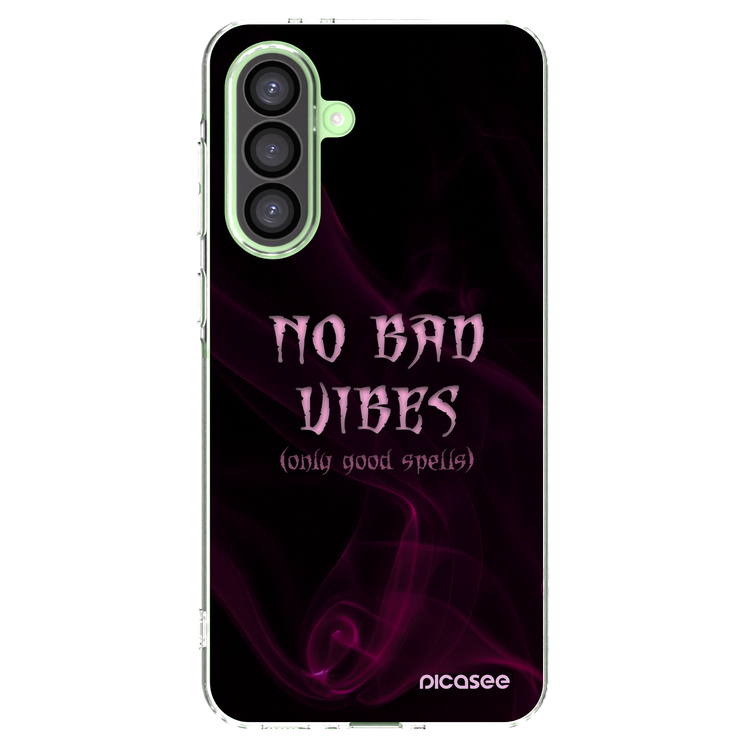 Picasee silikonový průhledný obal pro Samsung Galaxy A26 5G A266B - No bad vibes
