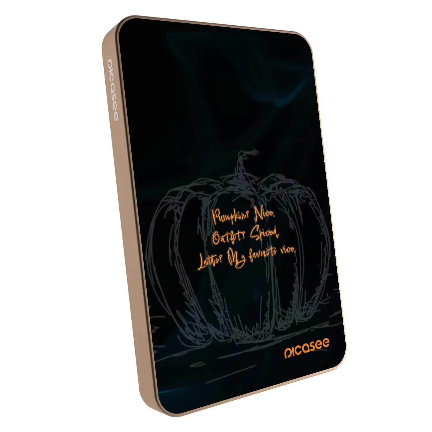 Picasee Powerbanka s MagSafe 5 000 mAh Zlatá - Pumpkin