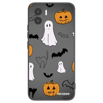 Picasee silikonový černý obal pro Xiaomi Redmi A2 - Spooky crew