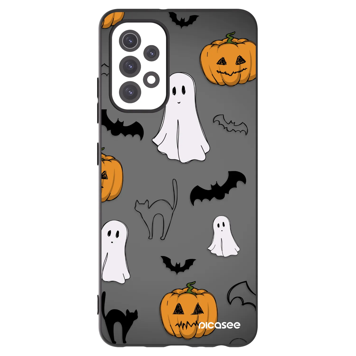 Picasee silikonový černý obal pro Samsung Galaxy A32 5G A326B - Spooky crew