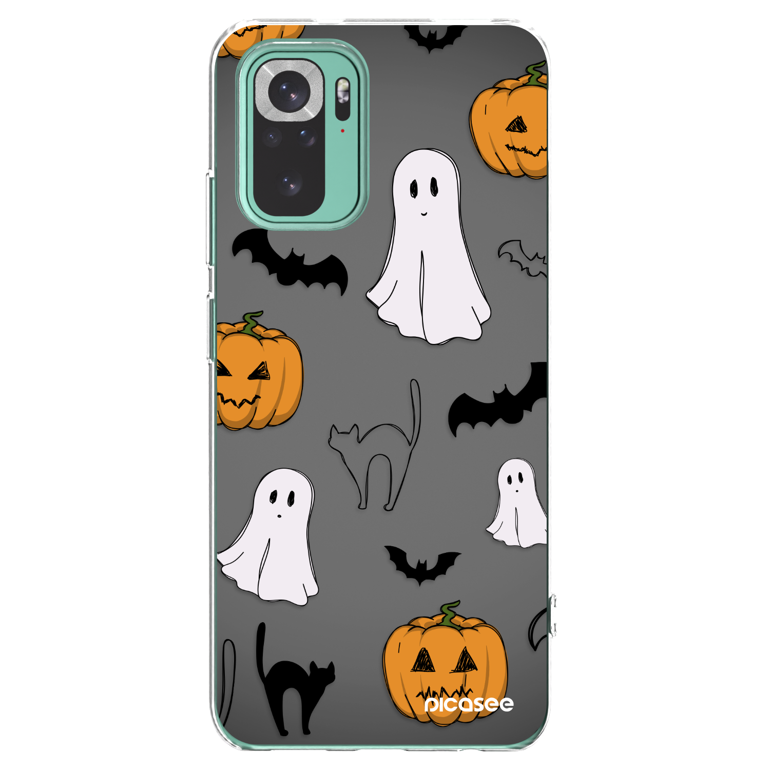 Picasee silikonový průhledný obal pro Xiaomi Redmi Note 10 Pro - Spooky crew