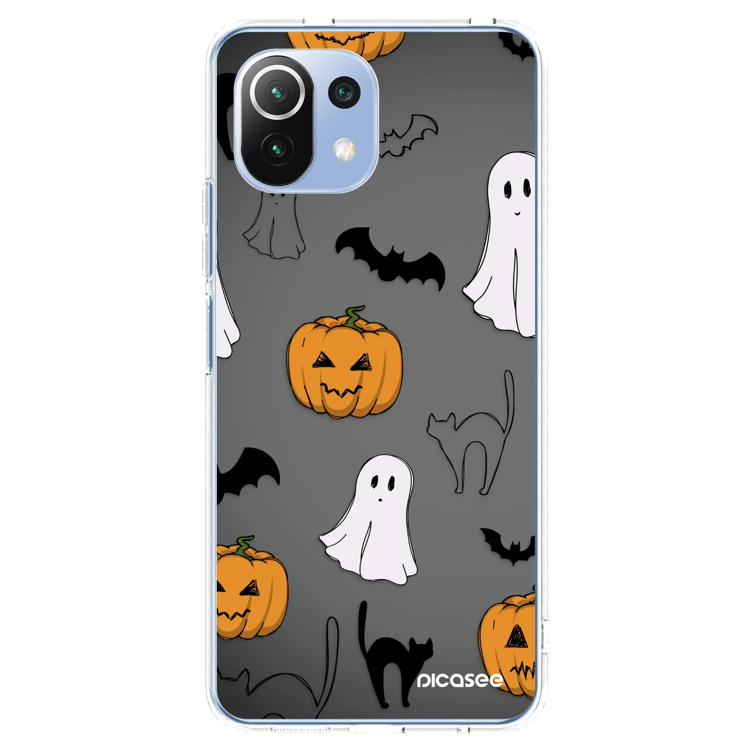 Picasee silikonový průhledný obal pro Xiaomi Mi 11 Lite - Spooky crew