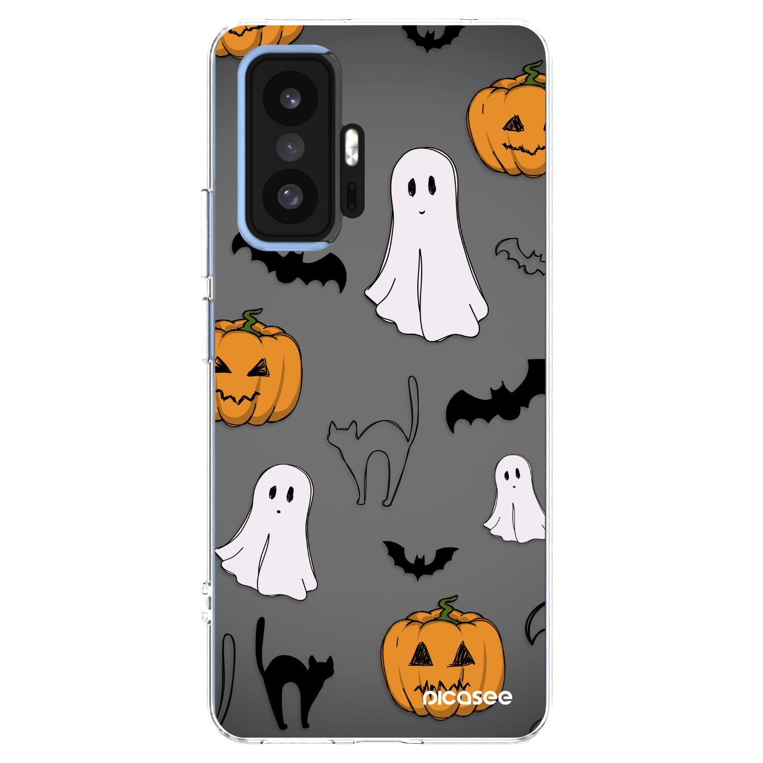 Picasee silikonový průhledný obal pro Xiaomi 11T Pro - Spooky crew