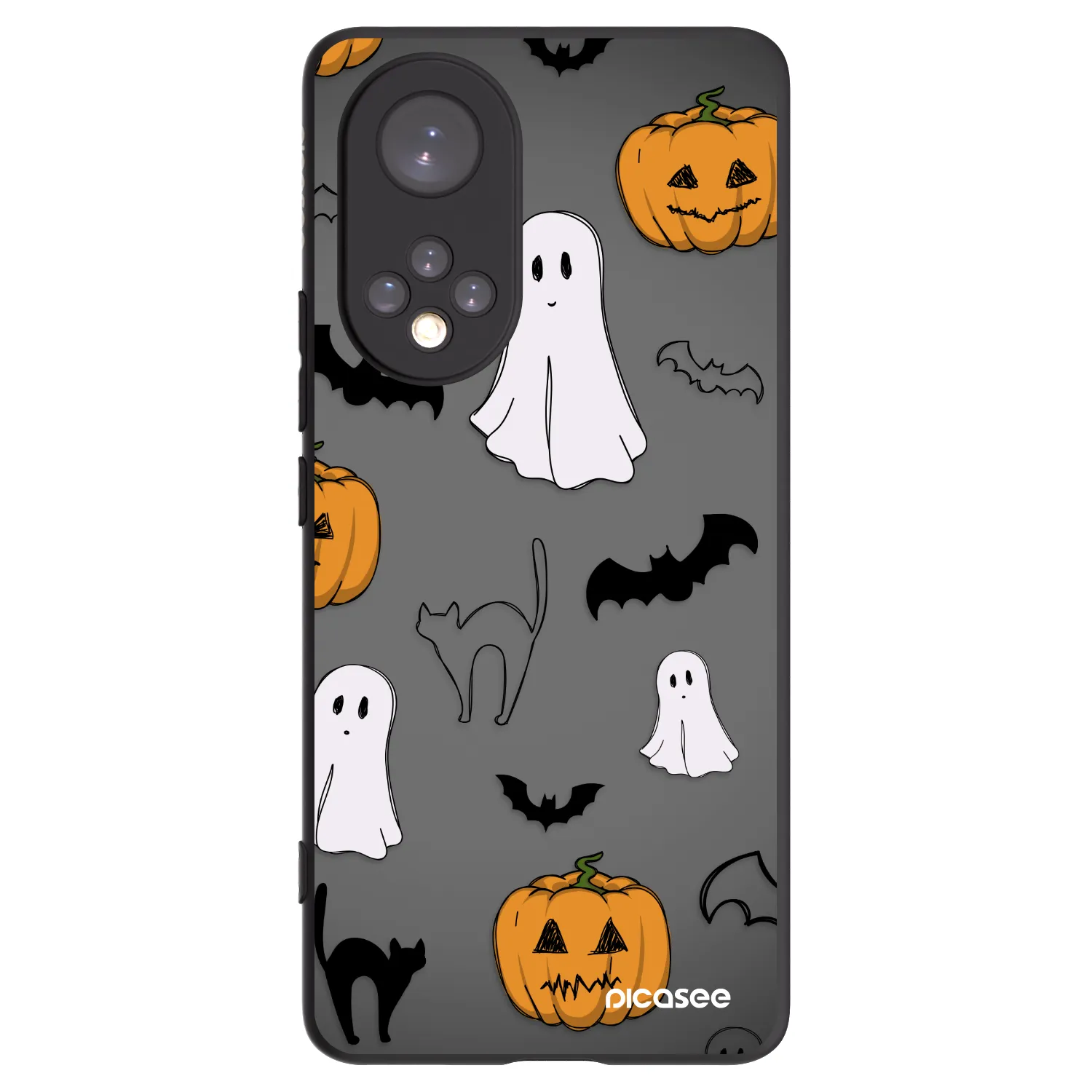 Picasee silikonový černý obal pro Huawei Nova 9 - Spooky crew