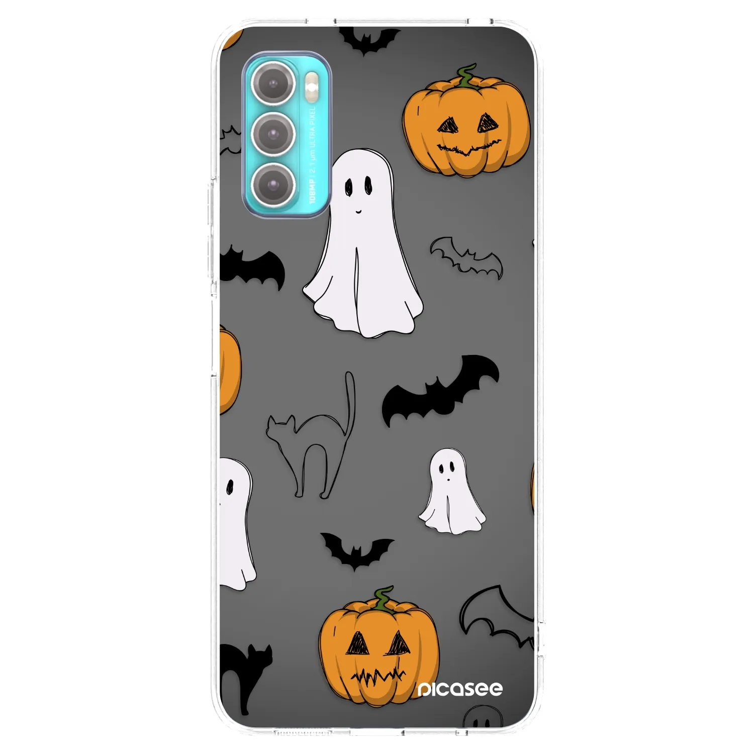 Picasee silikonový průhledný obal pro Motorola Moto G60 - Spooky crew