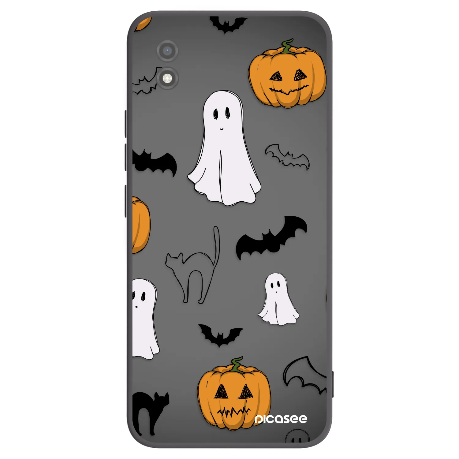 Picasee silikonový černý obal pro Realme C11 (2021) - Spooky crew
