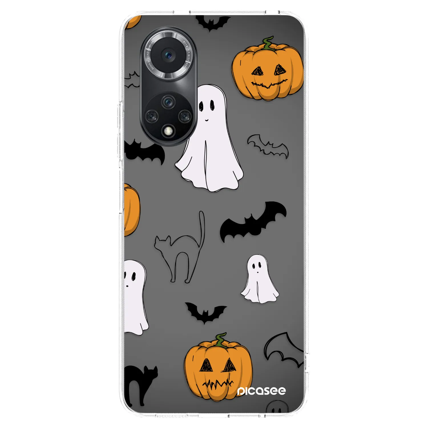 Picasee silikonový průhledný obal pro Huawei Nova 9 SE - Spooky crew