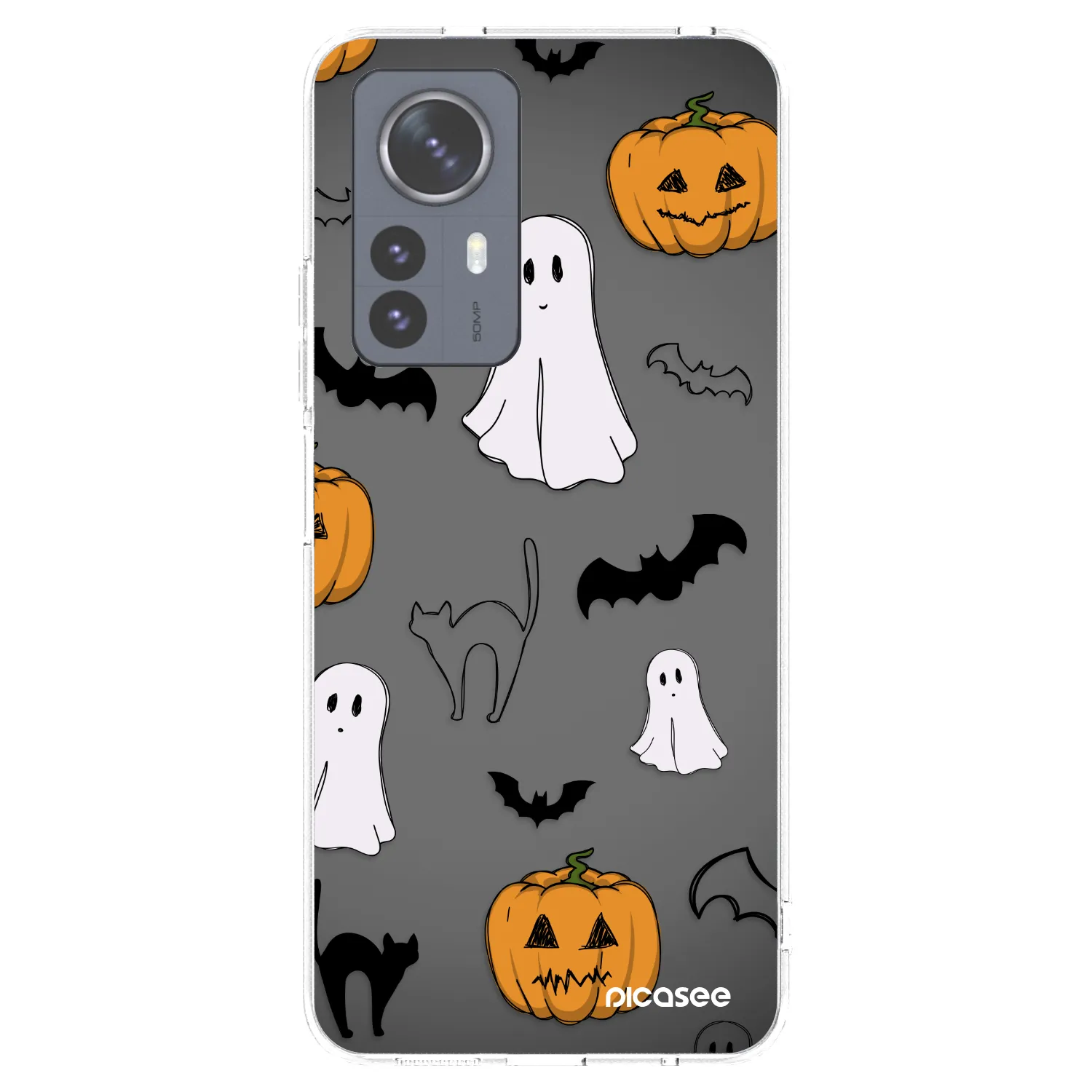 Picasee silikonový průhledný obal pro Xiaomi 12 Pro - Spooky crew
