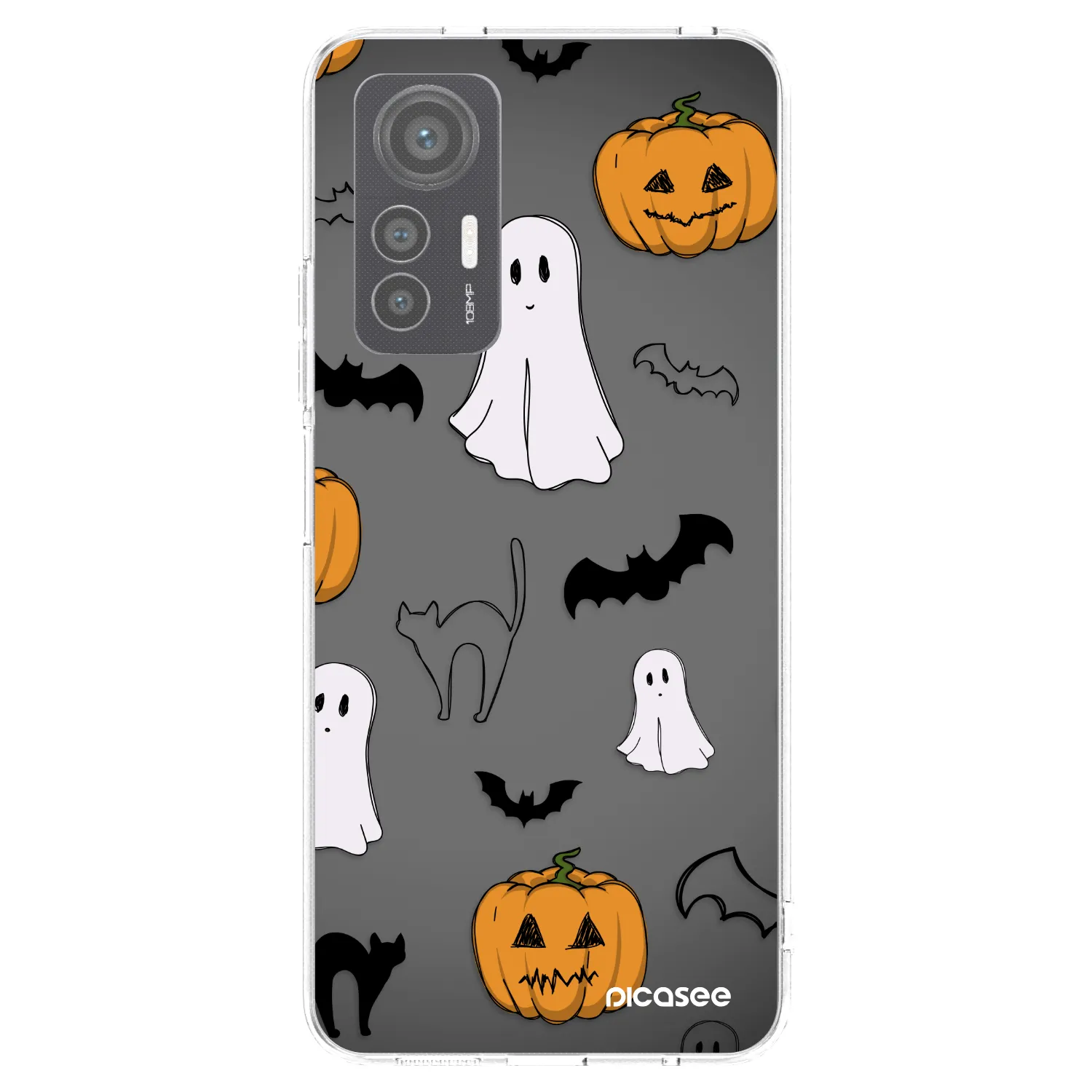 Picasee silikonový průhledný obal pro Xiaomi 12 Lite - Spooky crew