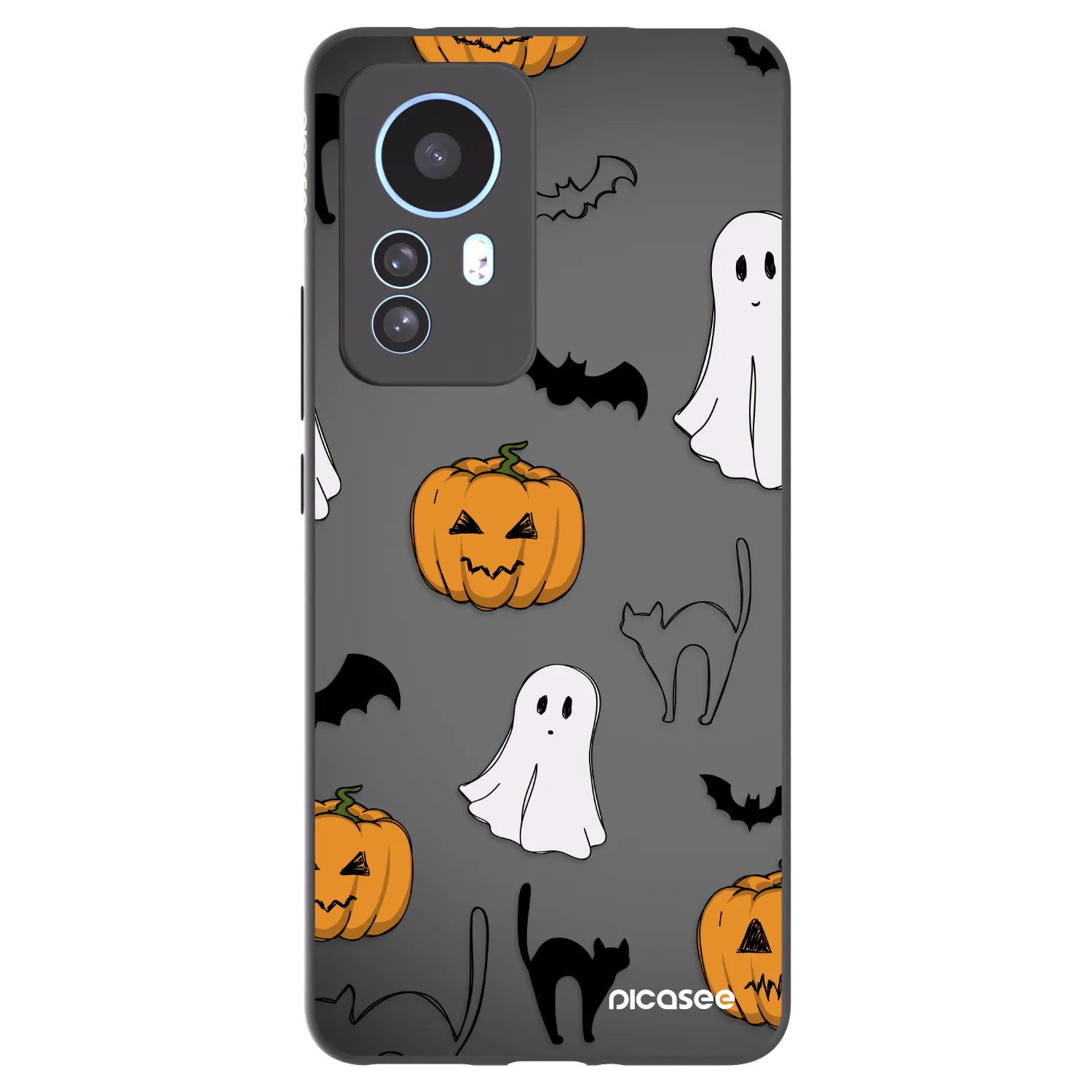 Picasee silikonový černý obal pro Xiaomi 12T - Spooky crew