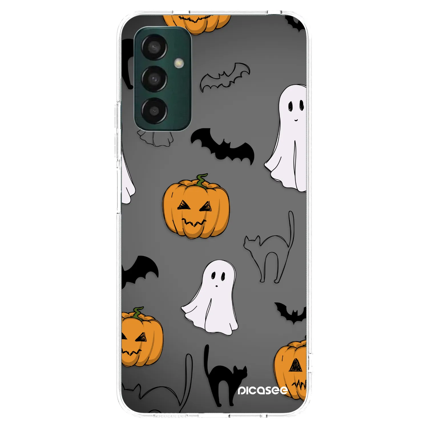 Picasee silikonový průhledný obal pro Samsung Galaxy M23 5G - Spooky crew