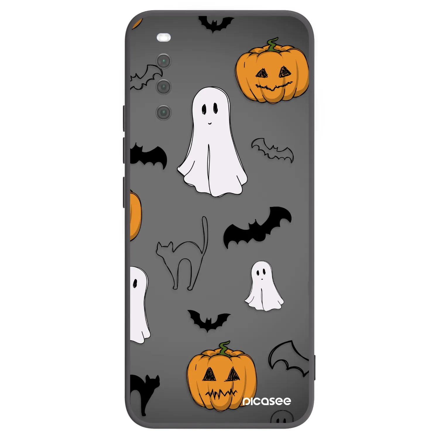 Picasee silikonový černý obal pro Sony Xperia 10 III - Spooky crew