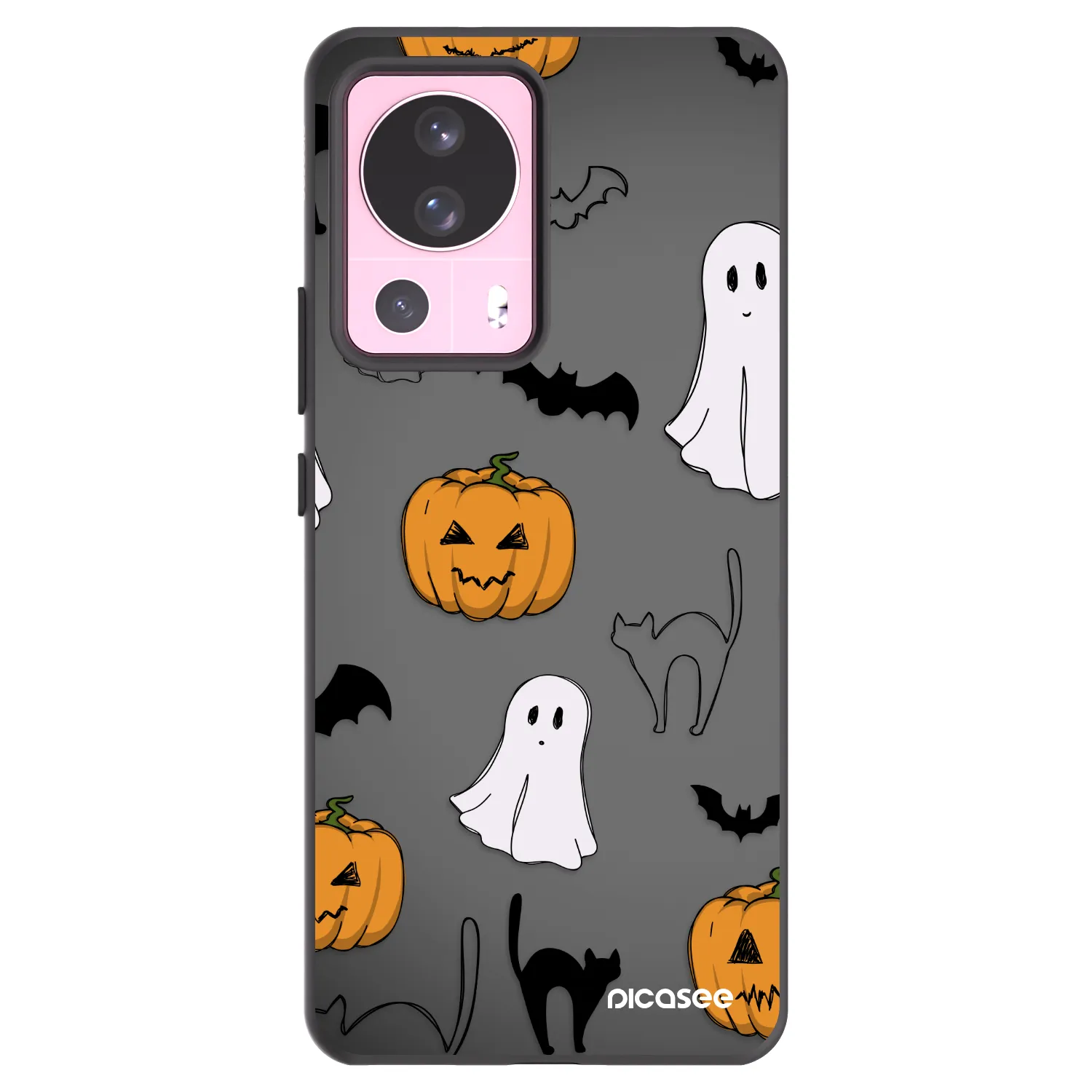 Picasee silikonový černý obal pro Xiaomi 13 Lite - Spooky crew