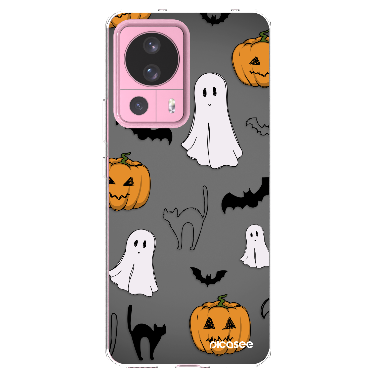 Picasee silikonový průhledný obal pro Xiaomi 13 Lite - Spooky crew