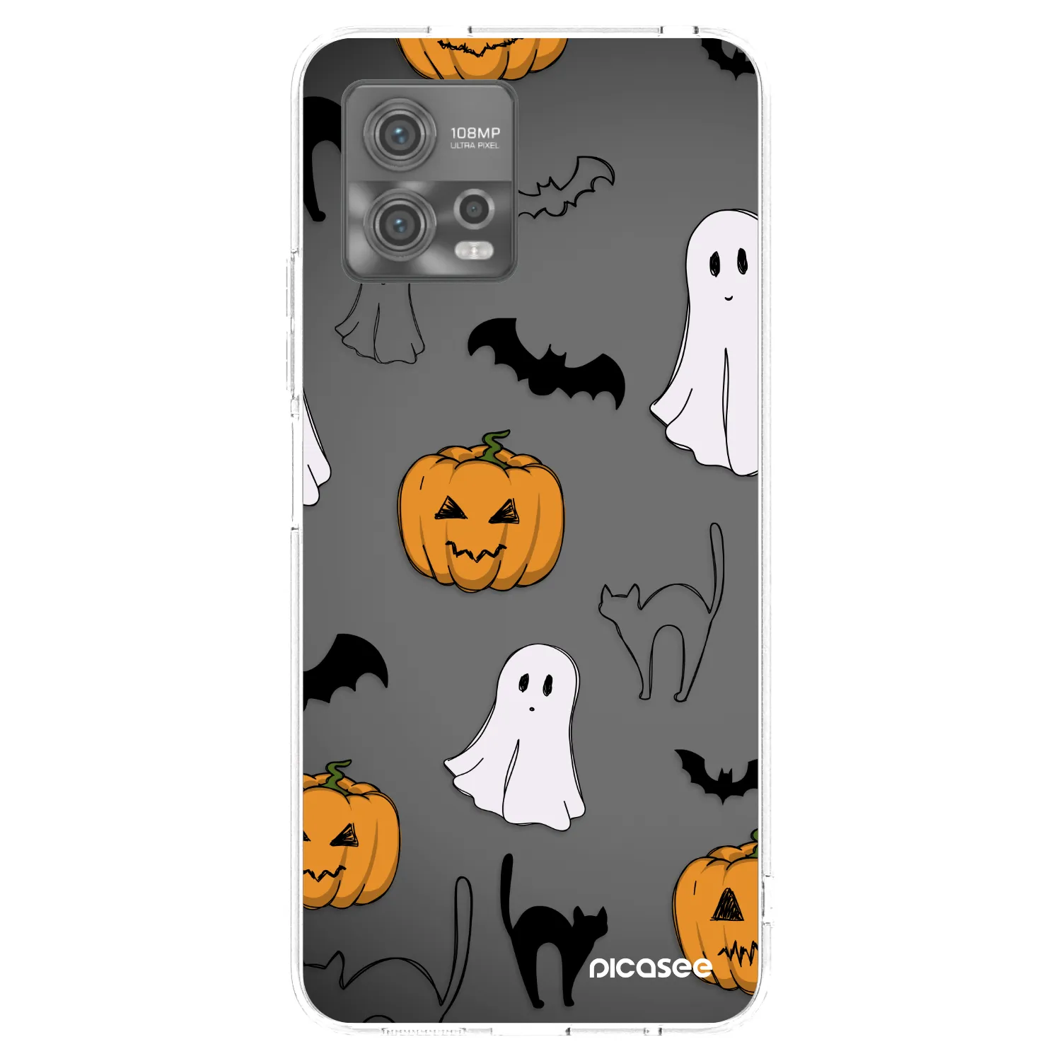 Picasee silikonový průhledný obal pro Motorola Moto G72 - Spooky crew