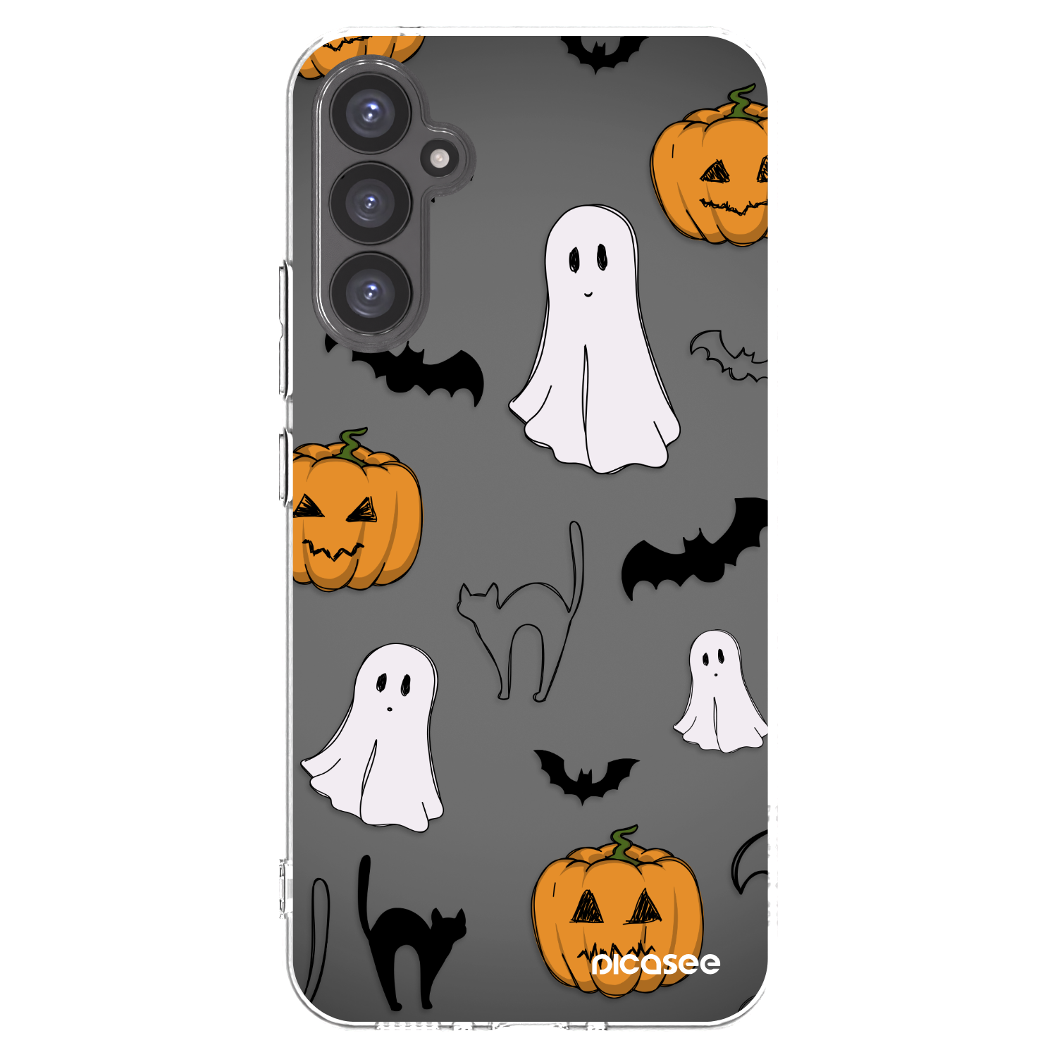 Picasee silikonový průhledný obal pro Samsung Galaxy A34 5G A346B - Spooky crew