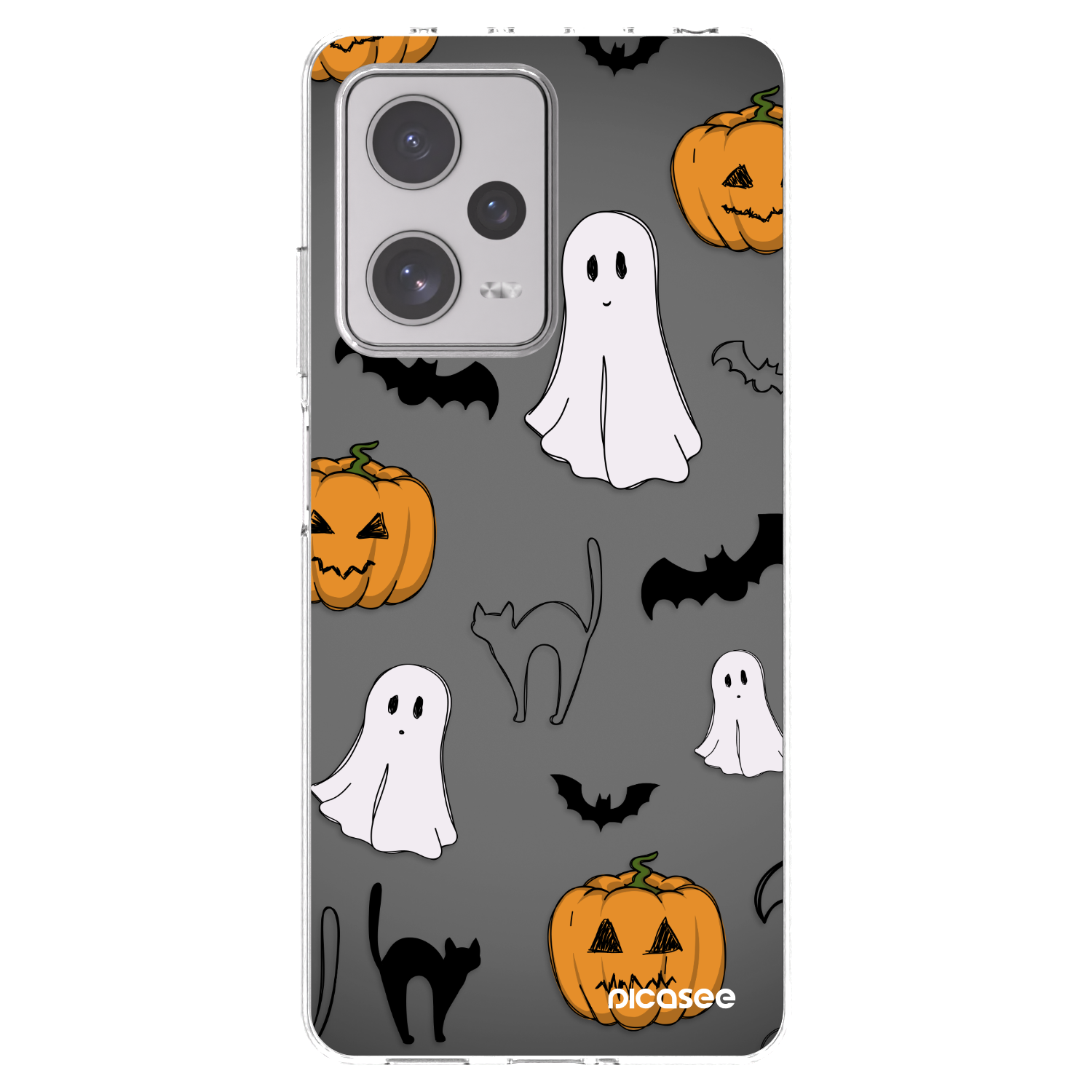 Picasee silikonový průhledný obal pro Xiaomi Redmi Note 12 Pro+ 5G - Spooky crew