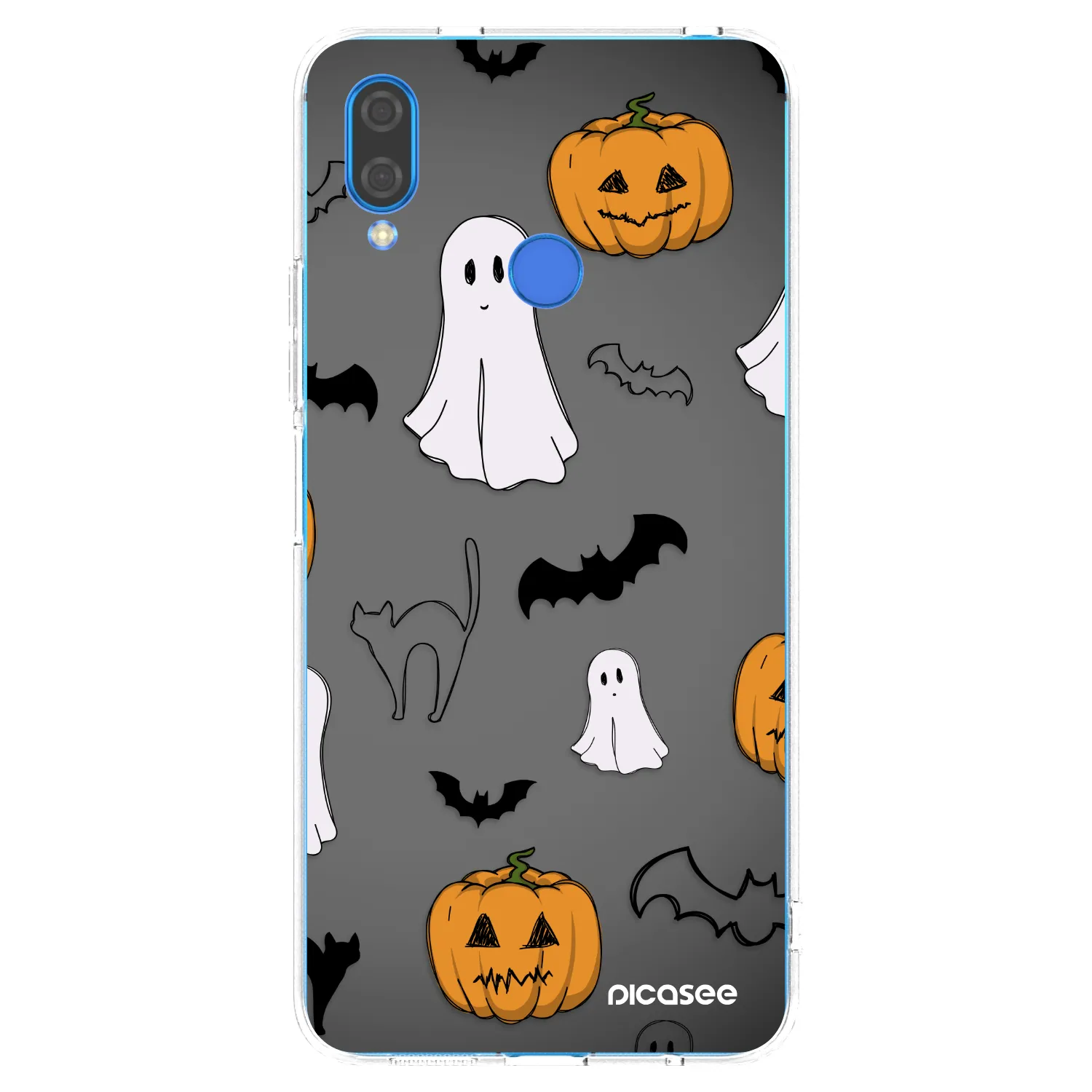 Picasee silikonový průhledný obal pro Huawei Nova 3i - Spooky crew