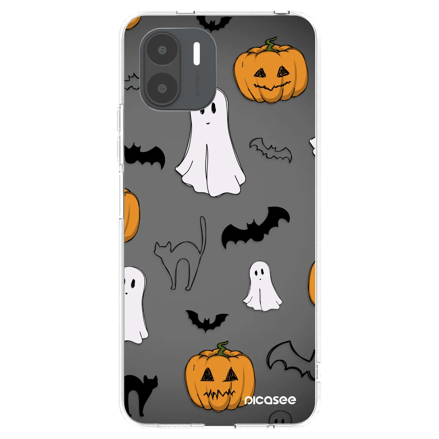 Picasee silikonový průhledný obal pro Xiaomi Redmi A2 - Spooky crew