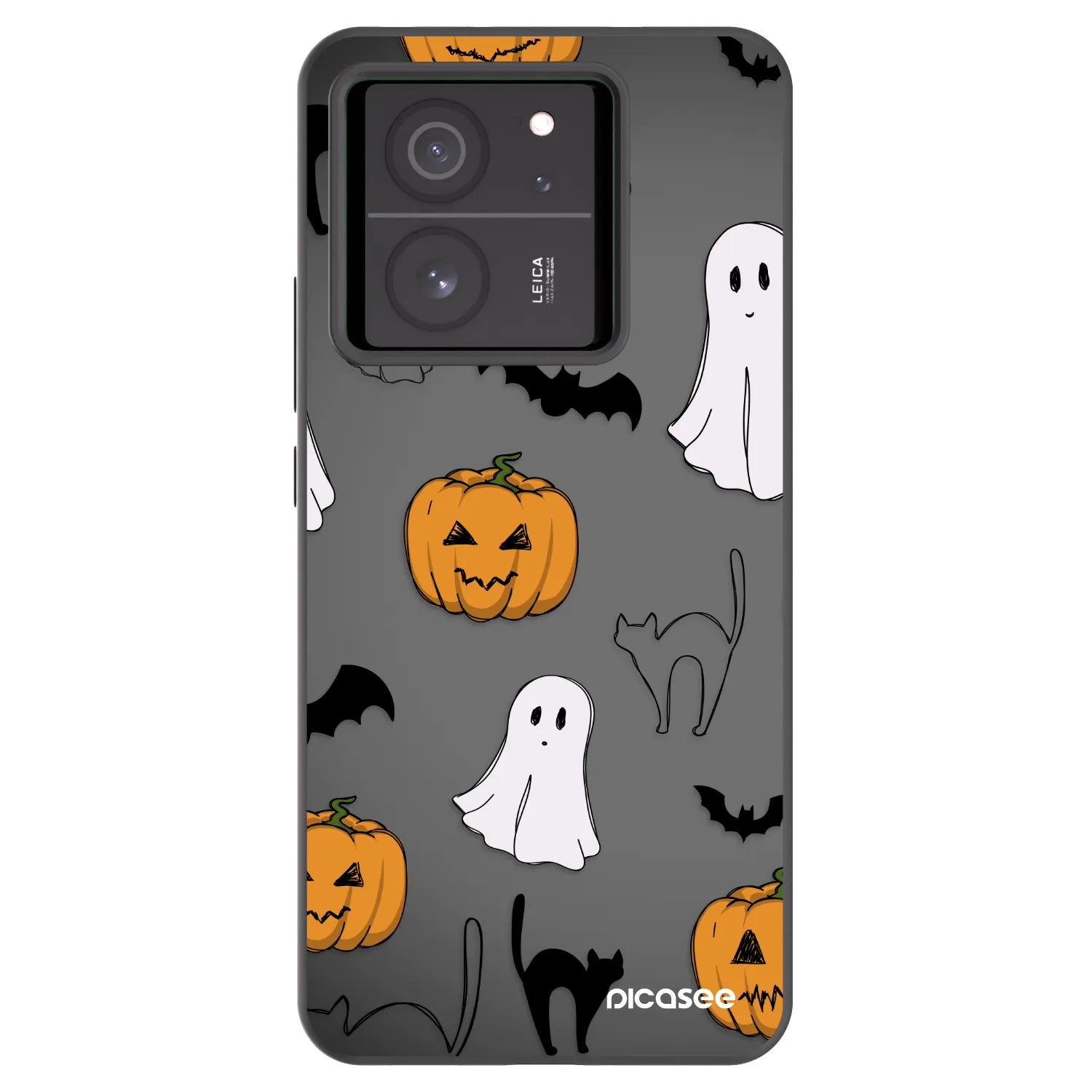 Picasee silikonový černý obal pro Xiaomi 13T Pro - Spooky crew