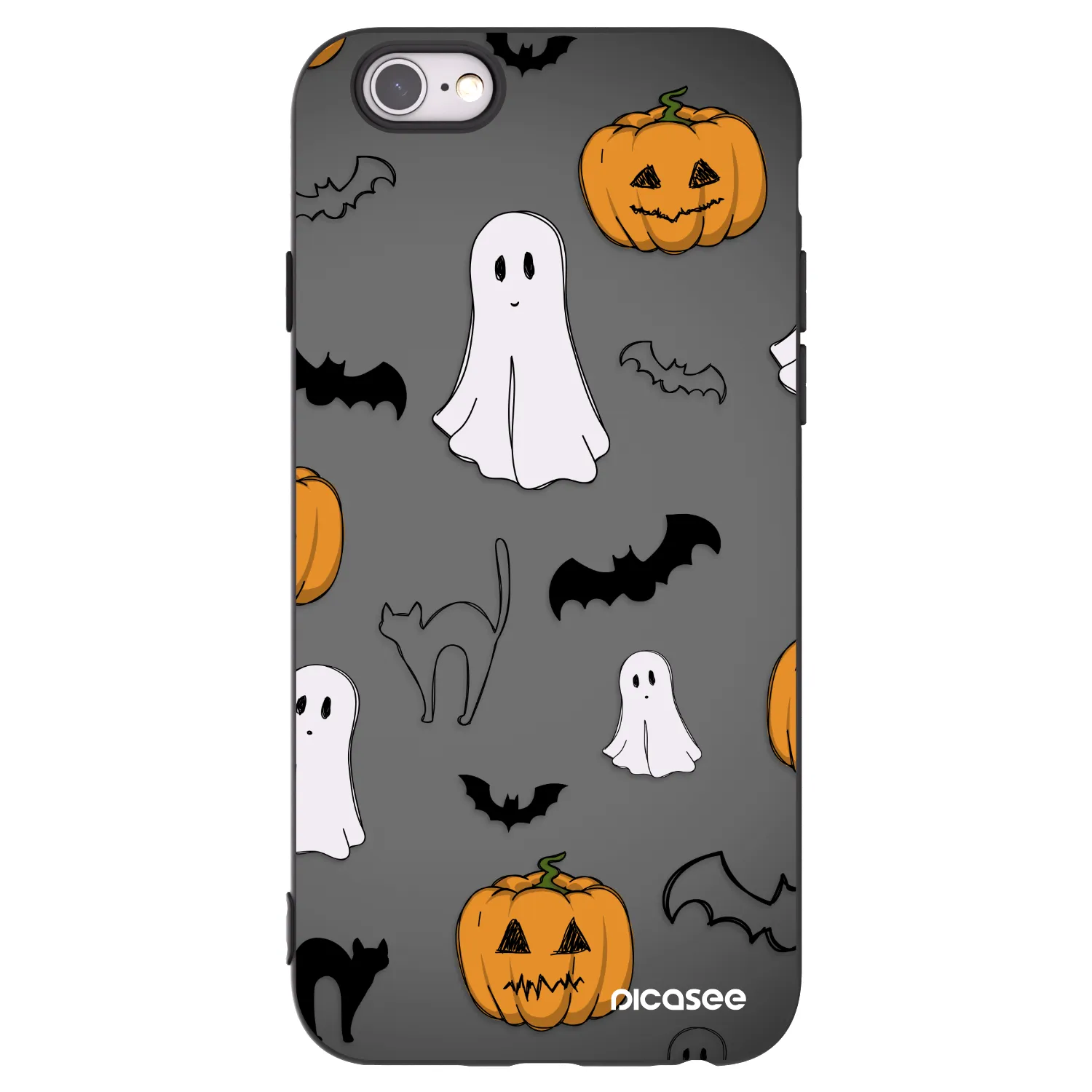 Picasee silikonový černý obal pro Apple iPhone 6/6S - Spooky crew