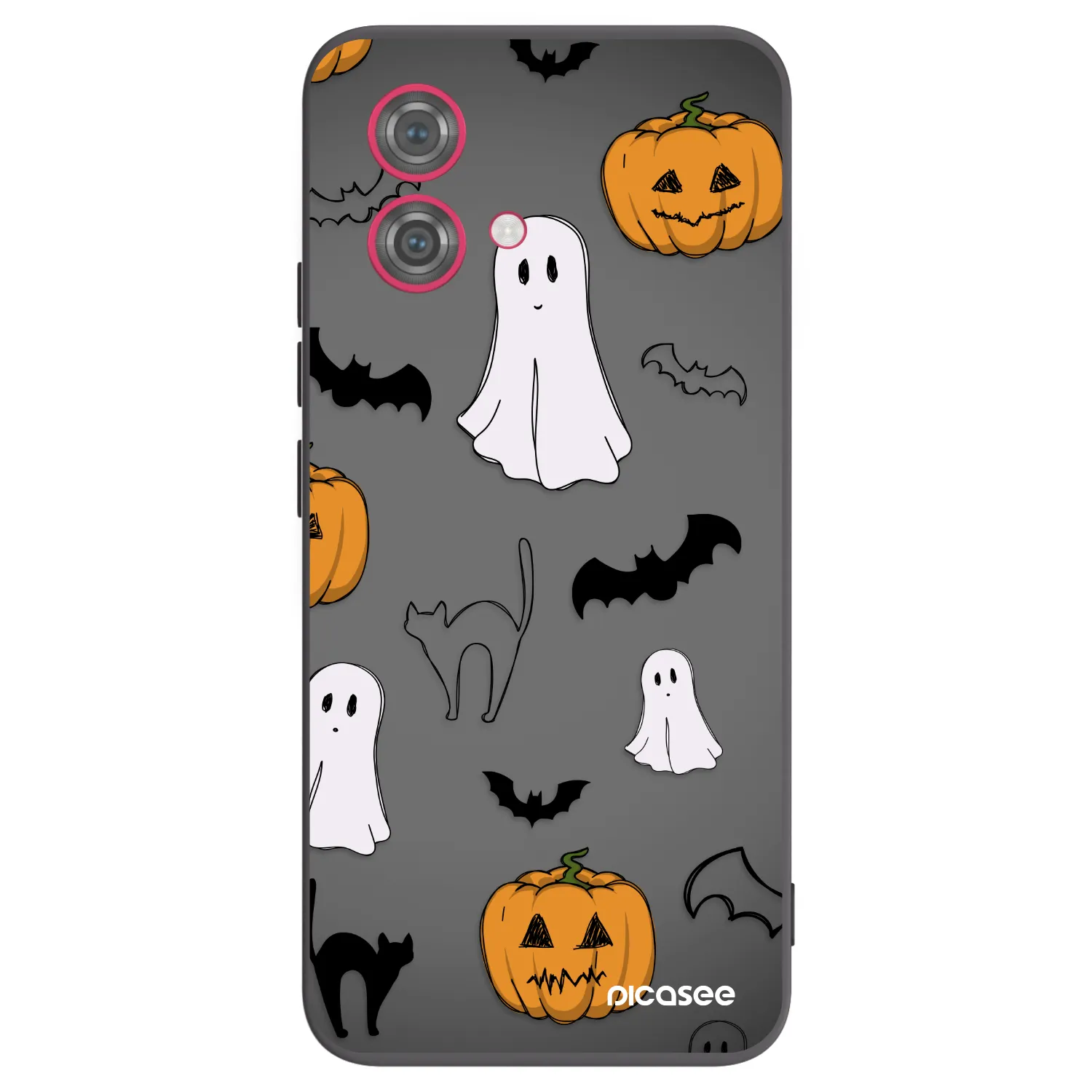 Picasee silikonový černý obal pro Motorola Moto G84 5G - Spooky crew