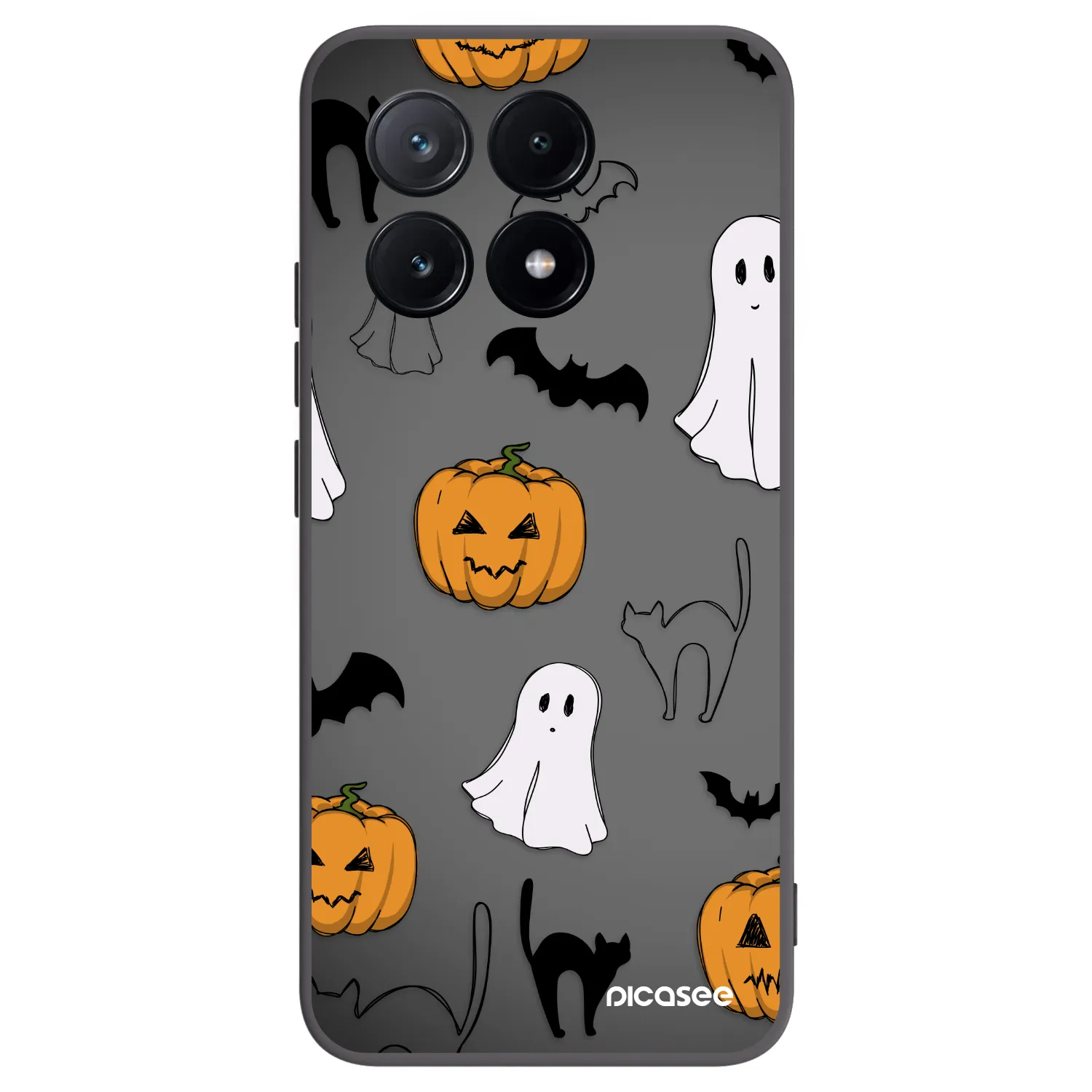 Picasee silikonový černý obal pro Xiaomi Poco X6 Pro - Spooky crew