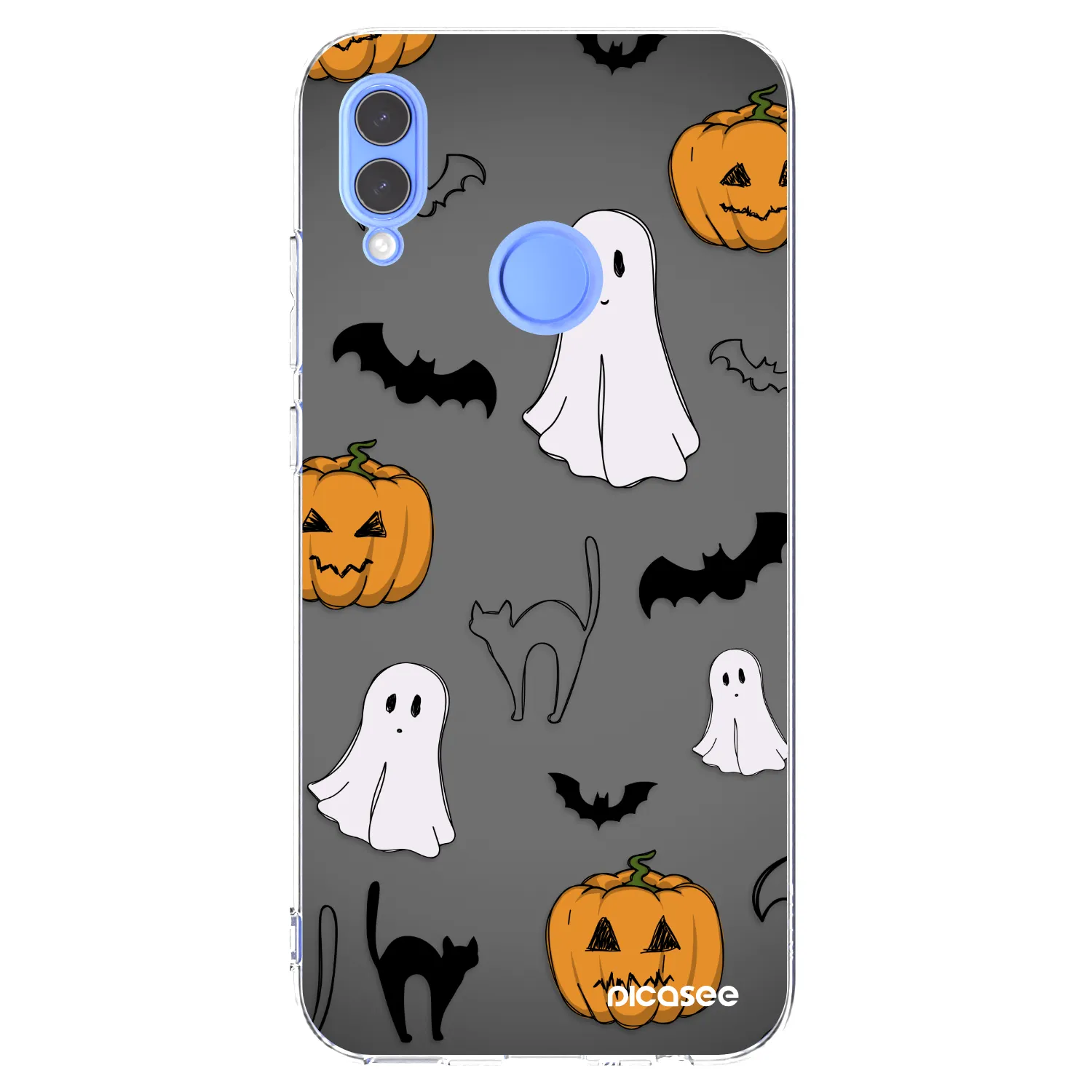 Picasee silikonový průhledný obal pro Huawei P Smart 2019 - Spooky crew