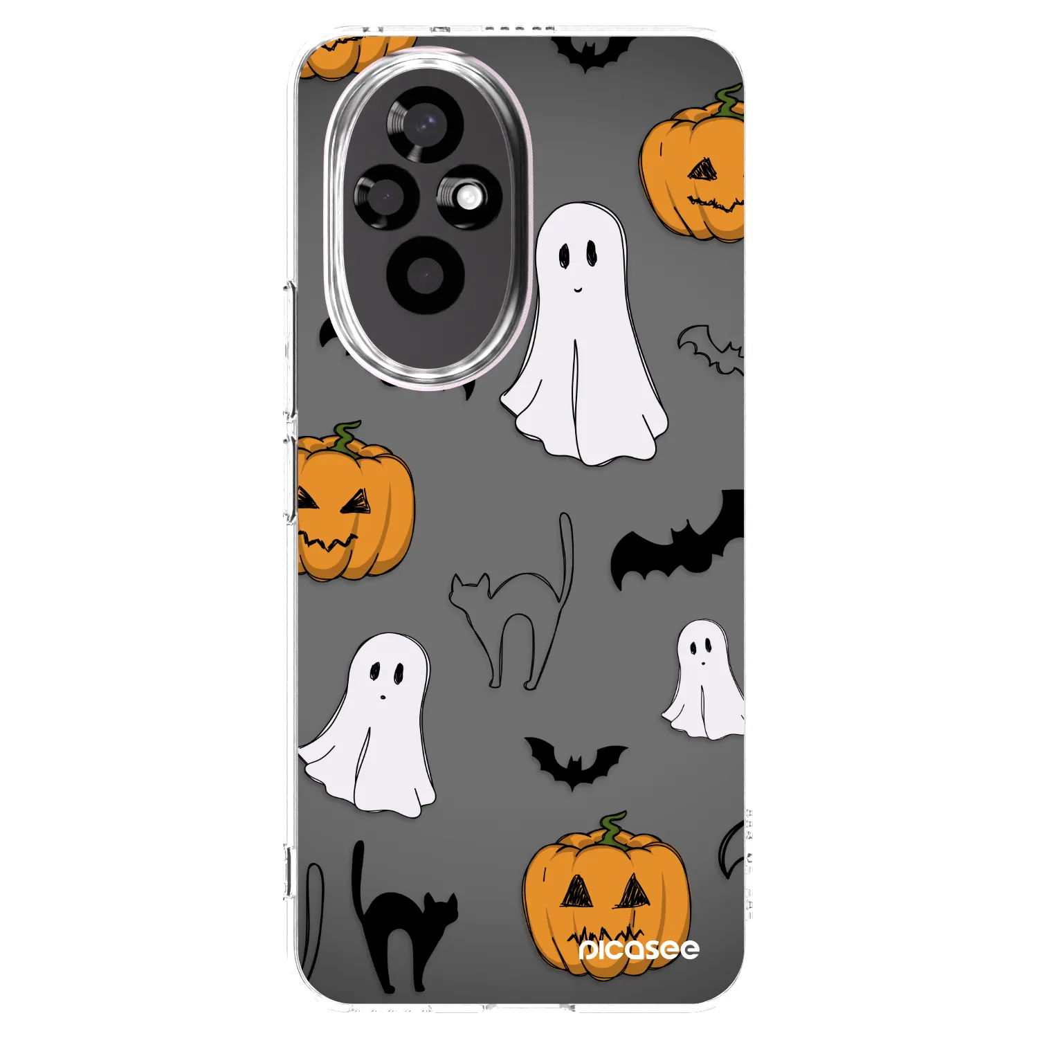 Picasee silikonový průhledný obal pro Honor 200 Pro 5G - Spooky crew
