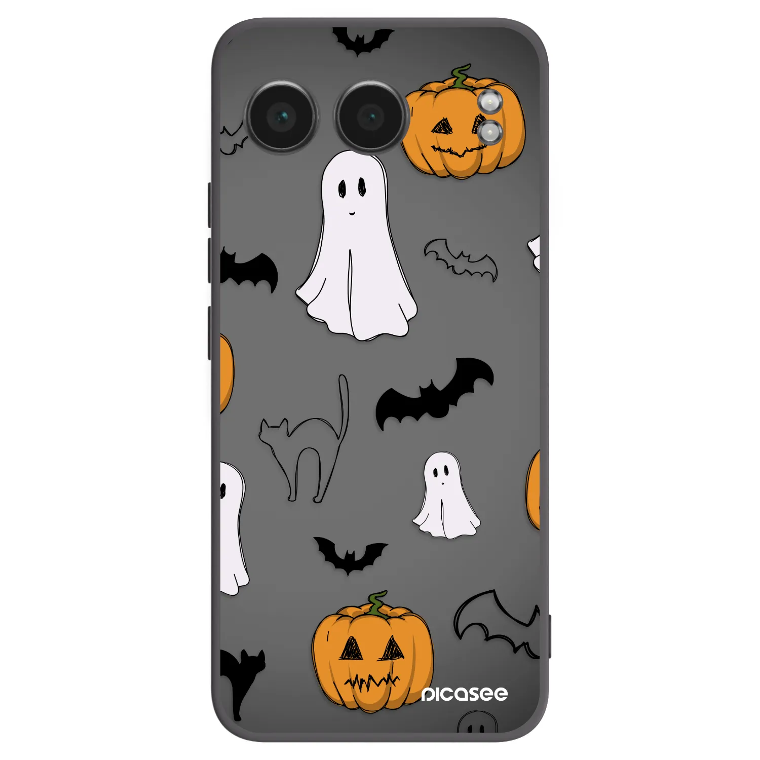 Picasee silikonový černý obal pro OnePlus Nord 4 - Spooky crew