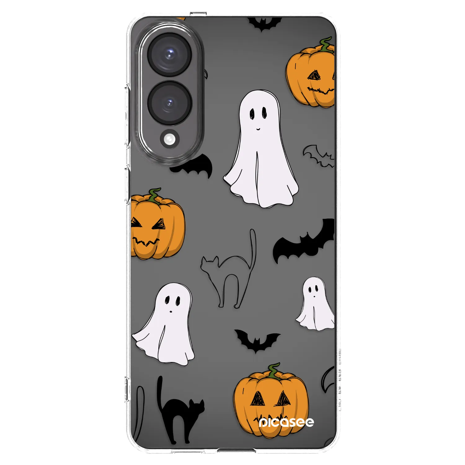 Picasee silikonový průhledný obal pro Samsung Galaxy S25 Edge 5G - Spooky crew