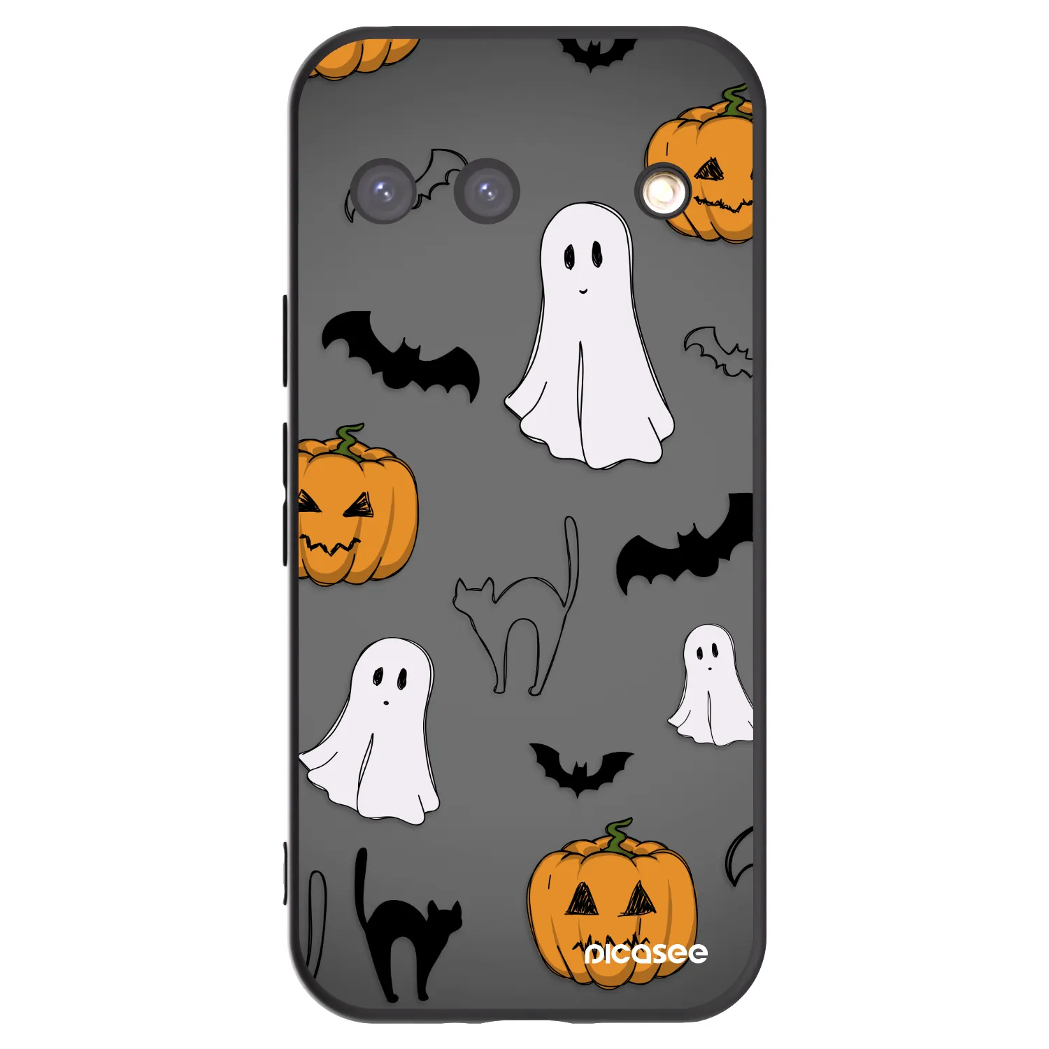 Picasee silikonový černý obal pro Google Pixel 9 - Spooky crew