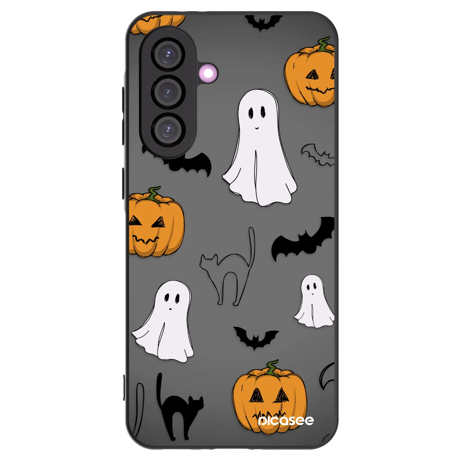 Picasee silikonový černý obal pro Samsung Galaxy A56 5G A566B - Spooky crew