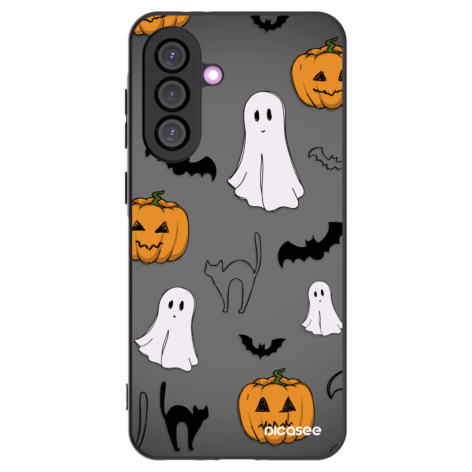 Picasee silikonový černý obal pro Samsung Galaxy A36 5G - Spooky crew