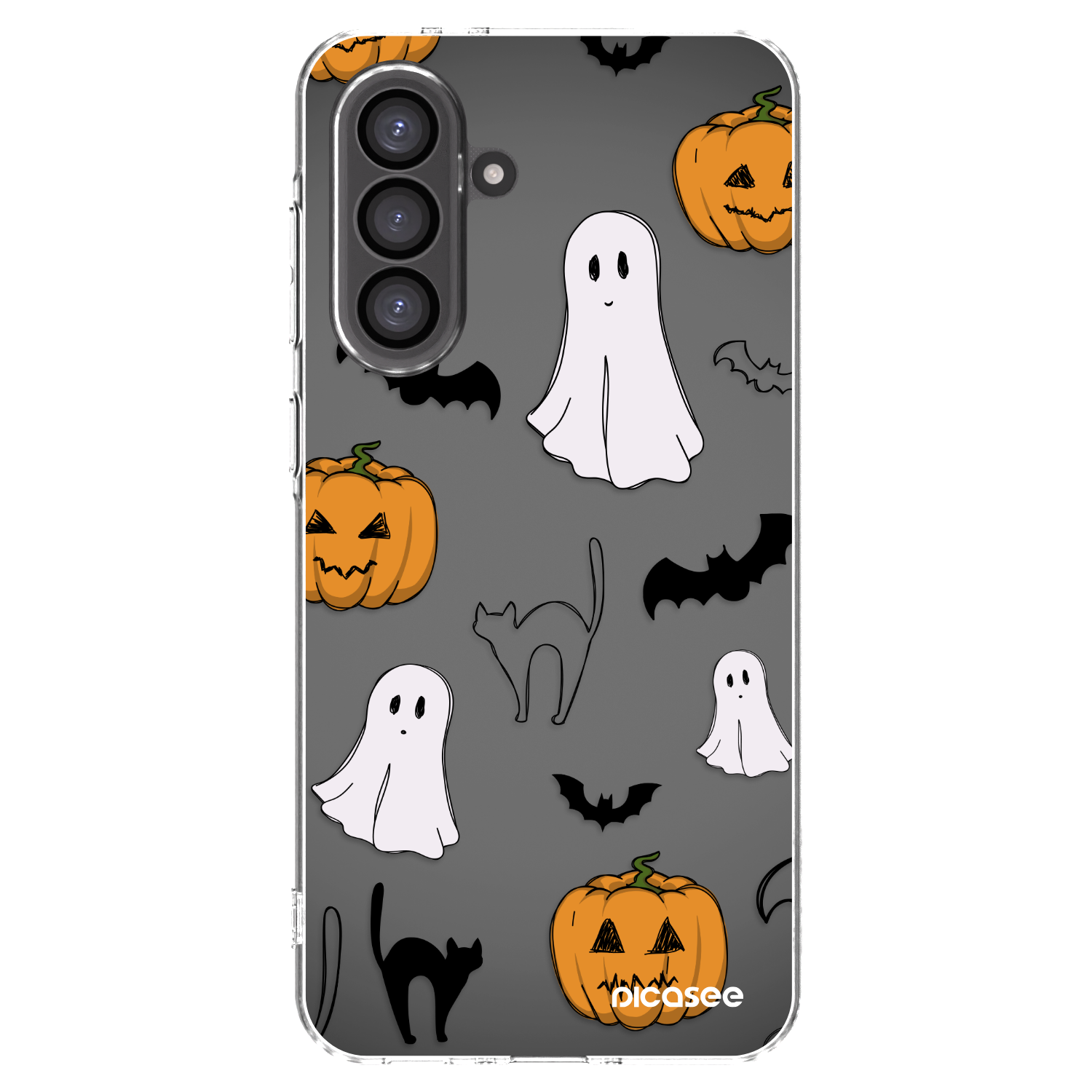 Picasee silikonový průhledný obal pro Samsung Galaxy A36 5G - Spooky crew