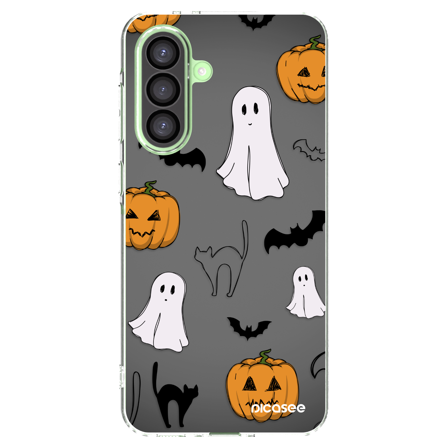 Picasee silikonový průhledný obal pro Samsung Galaxy A26 5G A266B - Spooky crew