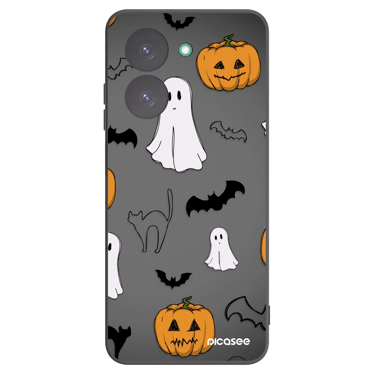 Picasee silikonový černý obal pro Xiaomi Redmi A5 - Spooky crew