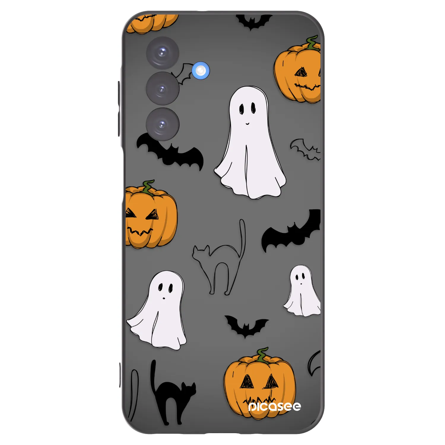 Picasee silikonový černý obal pro Samsung Galaxy A17 5G - Spooky crew