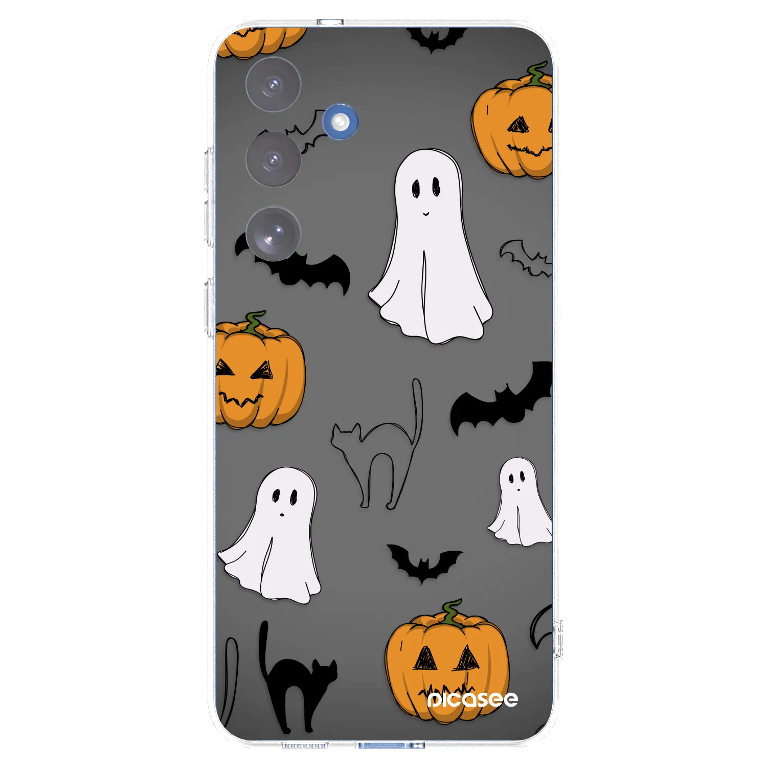 Picasee silikonový průhledný obal pro Samsung Galaxy S25 FE 5G - Spooky crew