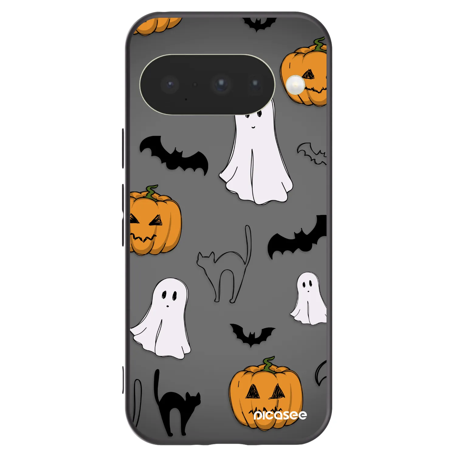 Picasee silikonový černý obal pro Google Pixel 10 - Spooky crew