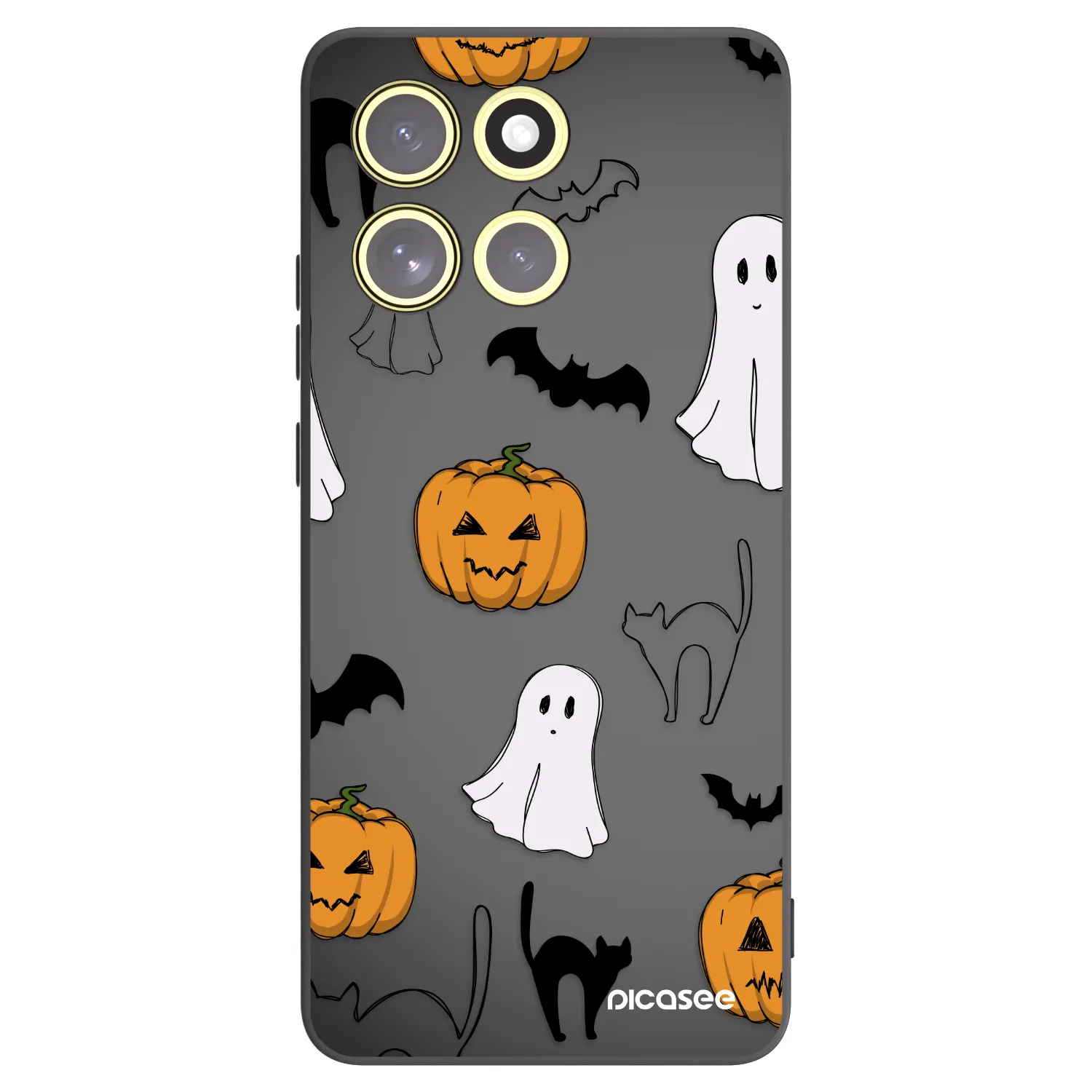 Picasee silikonový černý obal pro Motorola Moto G86 Power 5G - Spooky crew