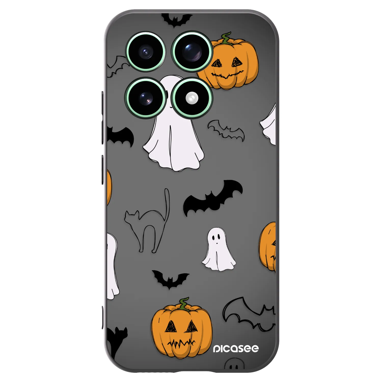 Picasee silikonový černý obal pro Xiaomi 17 - Spooky crew