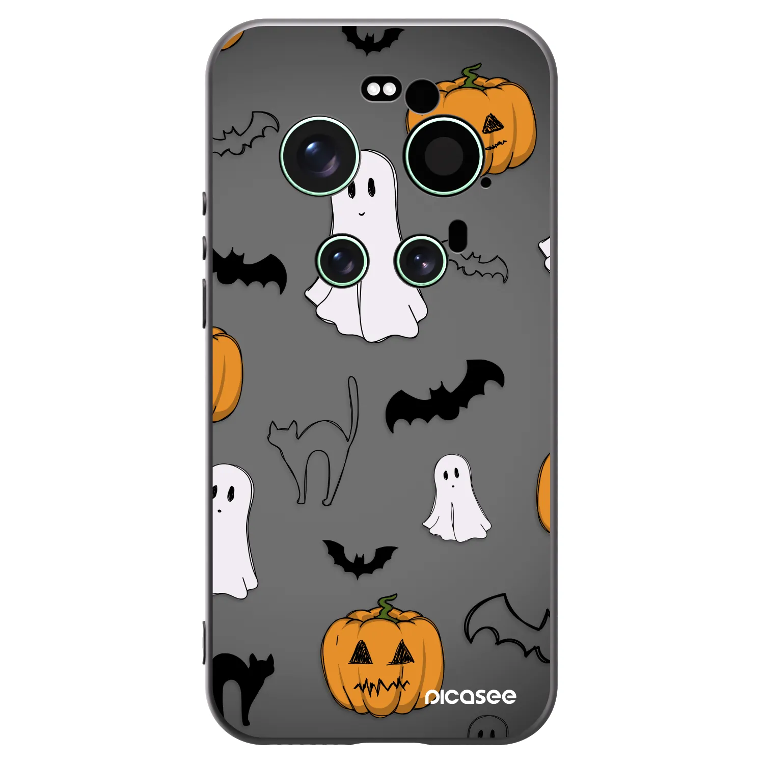Picasee silikonový černý obal pro Xiaomi 17 Ultra - Spooky crew