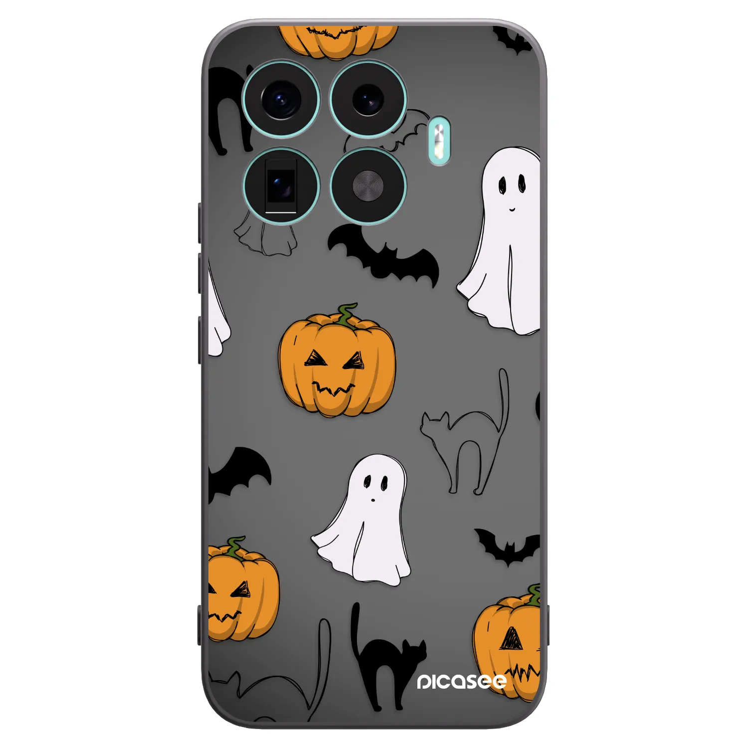 Picasee silikonový černý obal pro Xiaomi 17T Pro - Spooky crew