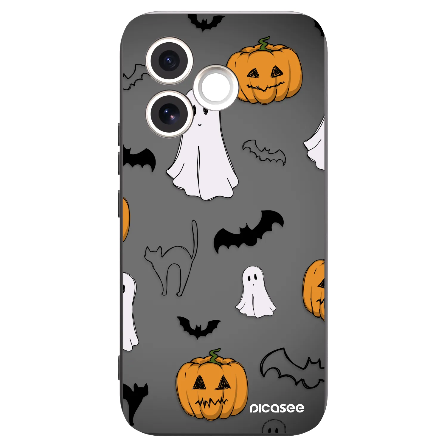 Picasee silikonový černý obal pro Honor 600 Lite - Spooky crew