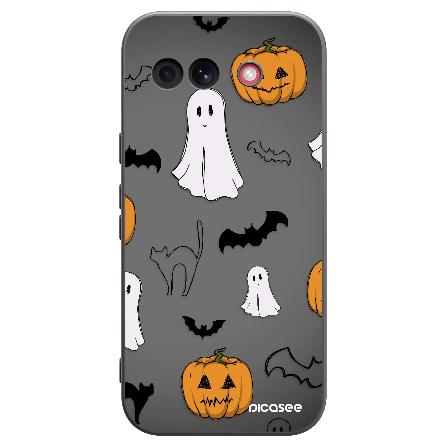 Picasee silikonový černý obal pro Google Pixel 10a - Spooky crew