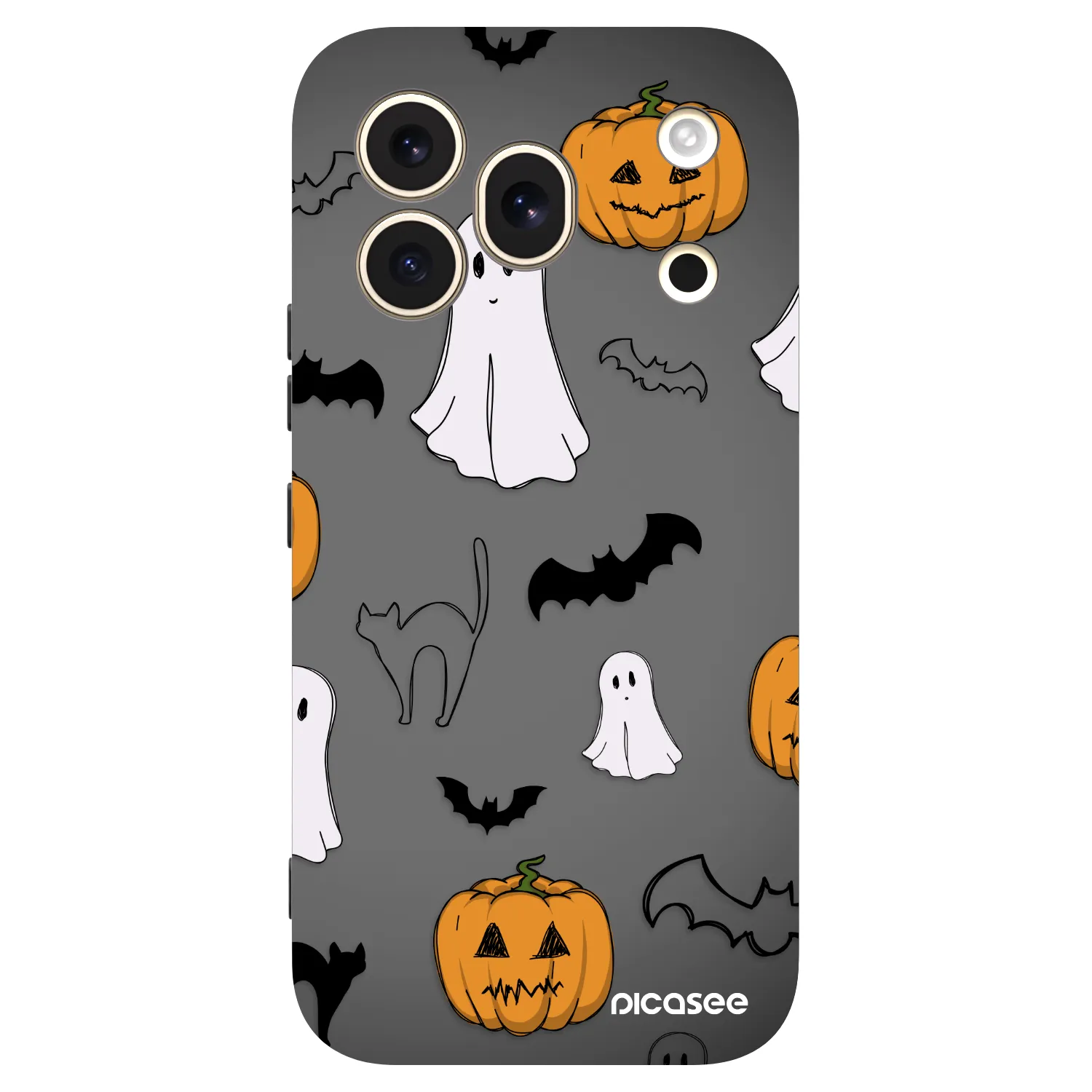 Picasee silikonový černý obal pro Honor 600 Pro - Spooky crew