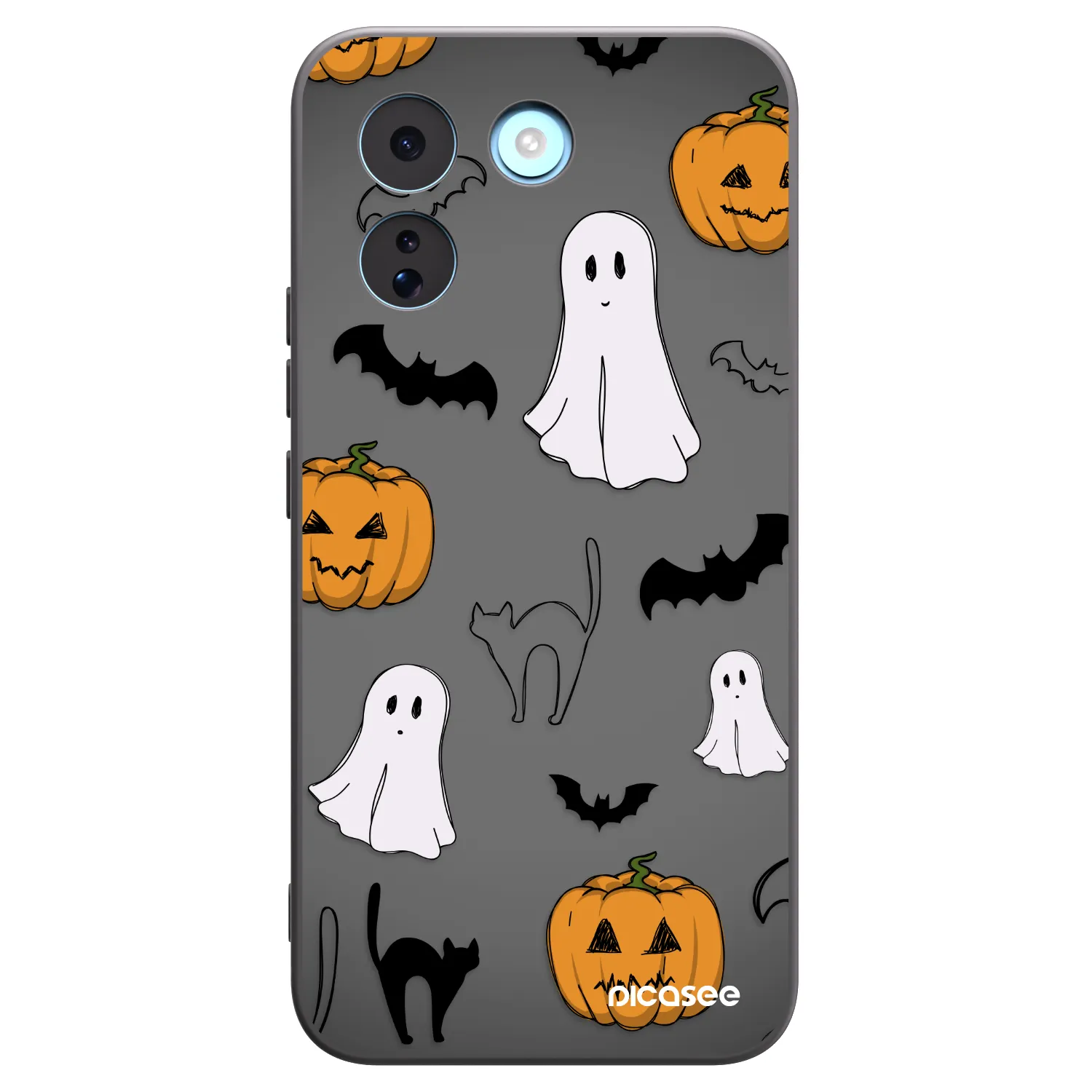 Picasee silikonový černý obal pro Xiaomi Redmi Note 17 Pro MAX 5G - Spooky crew