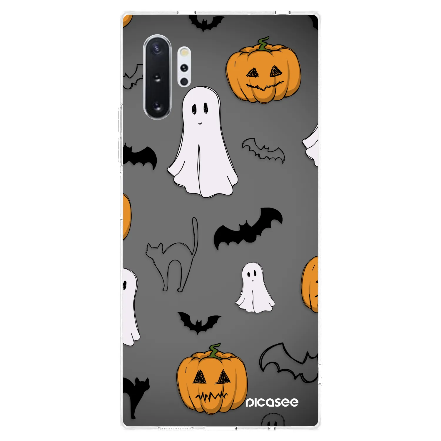 Picasee silikonový průhledný obal pro Samsung Galaxy Note 10+ N975F - Spooky crew