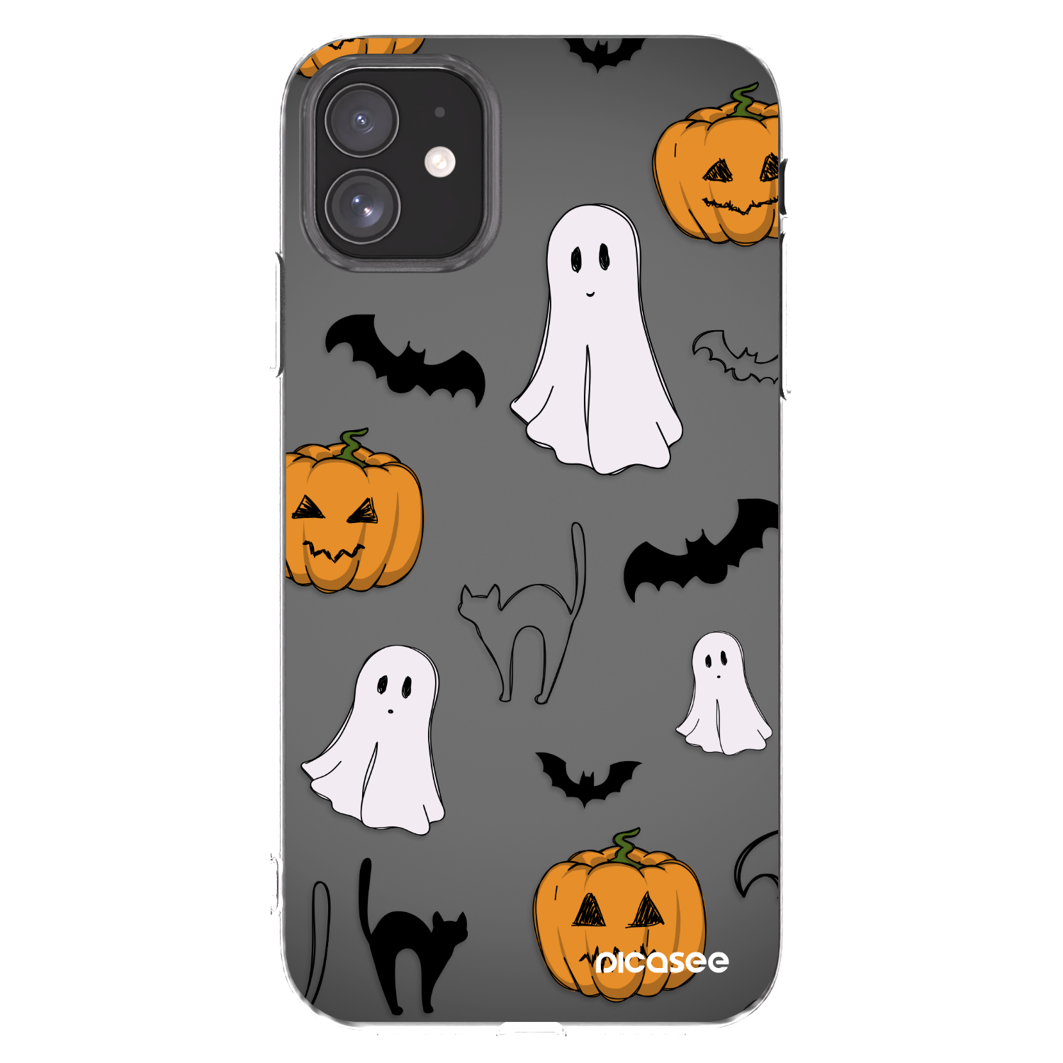 Picasee silikonový průhledný obal pro Apple iPhone 11 - Spooky crew